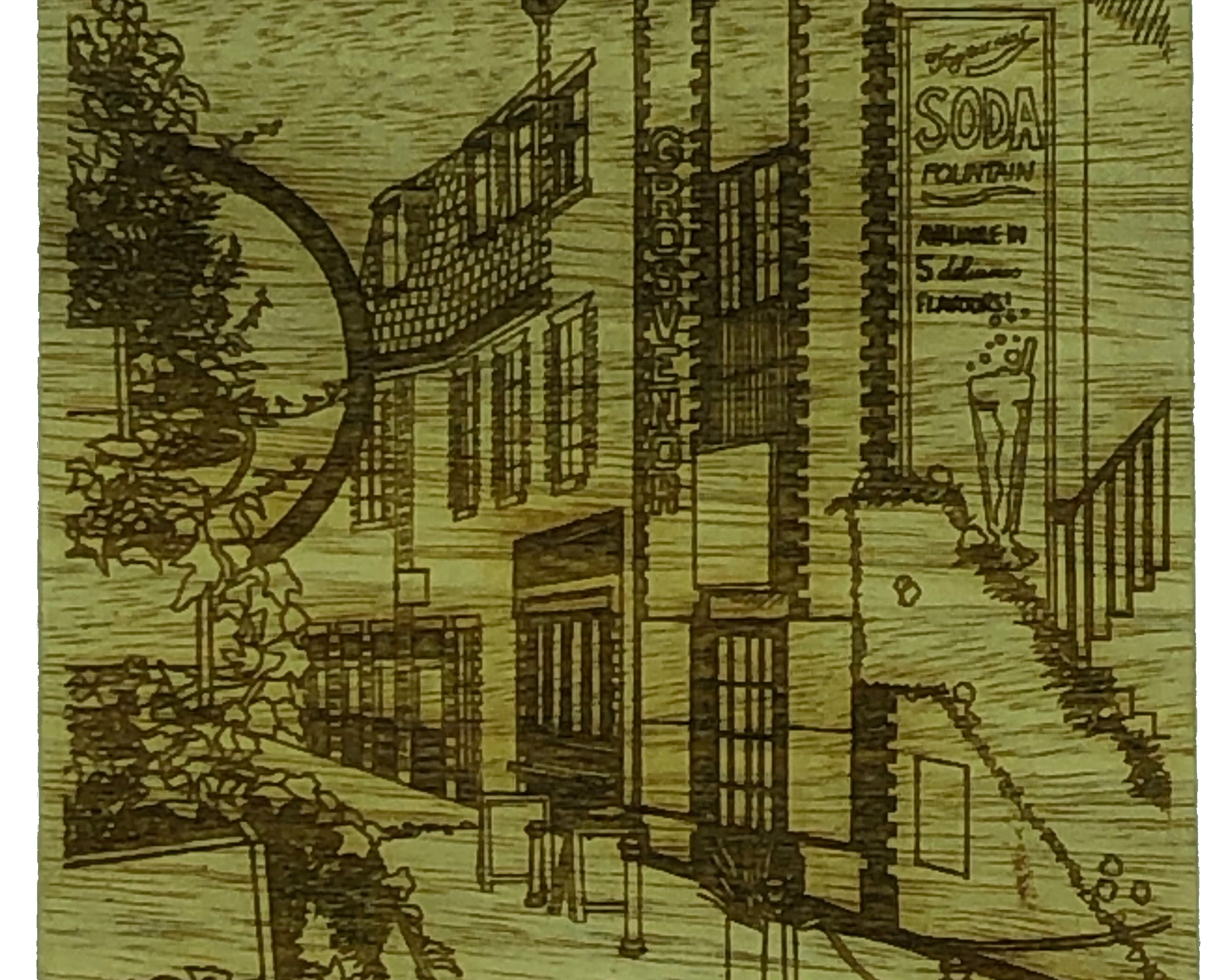 Glasgow landmark coasters - Ashton Lane