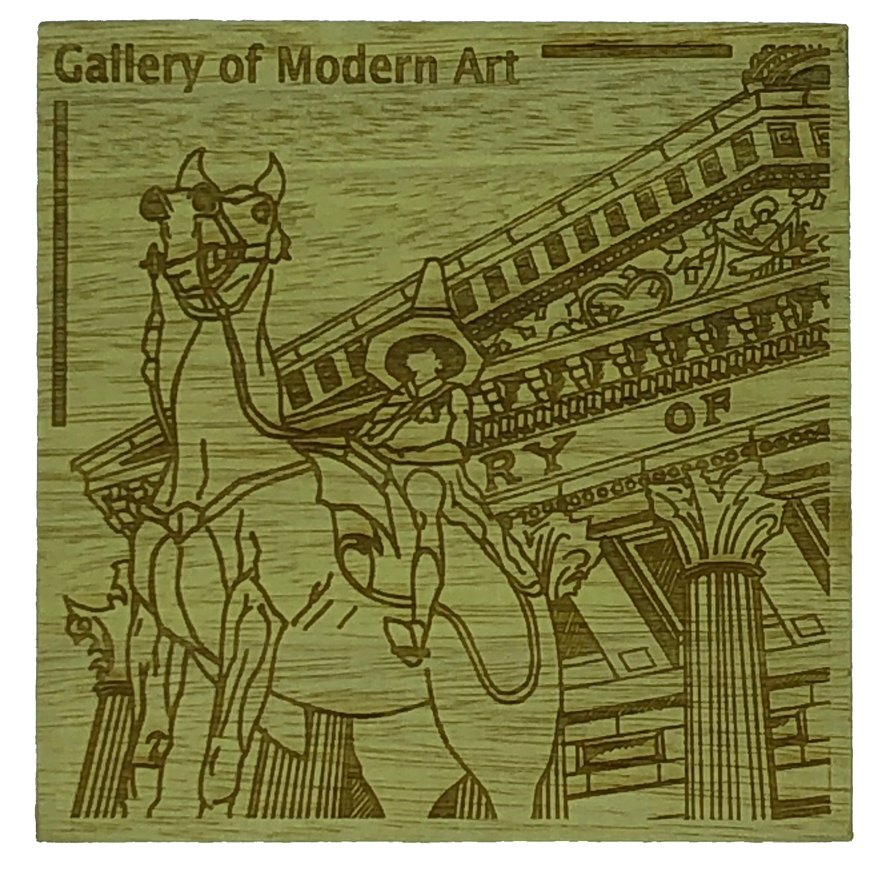 Glasgow landmark coaster - Gallery of Modern Art (GOMA)