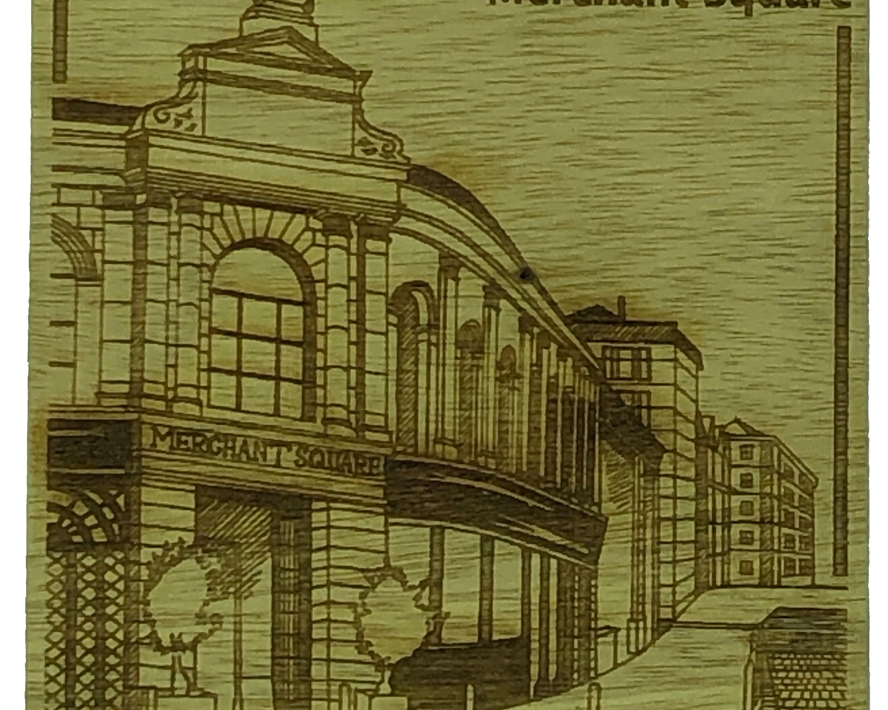 Glasgow landmark coasters - Merchant Square