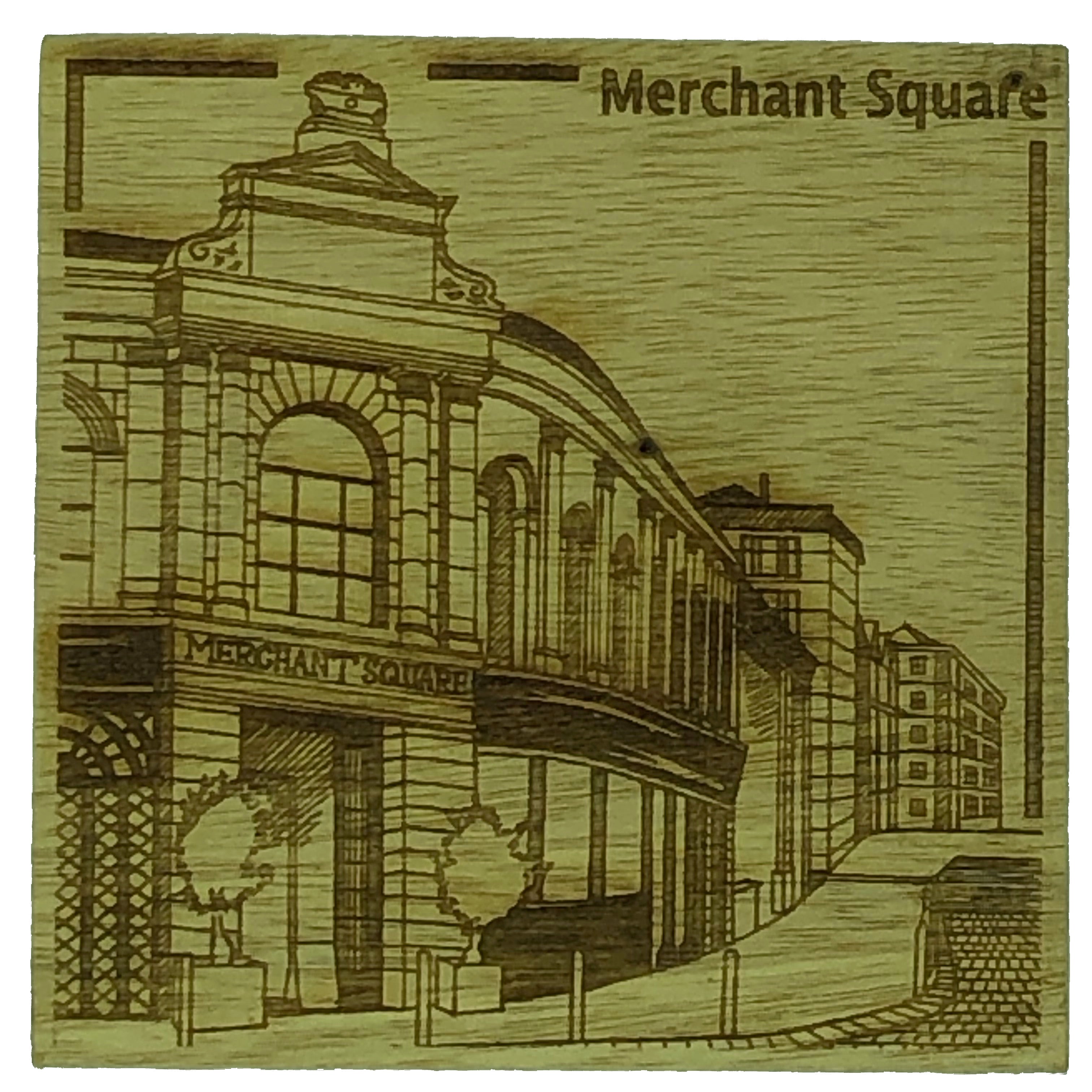 Glasgow landmark coasters - Merchant Square