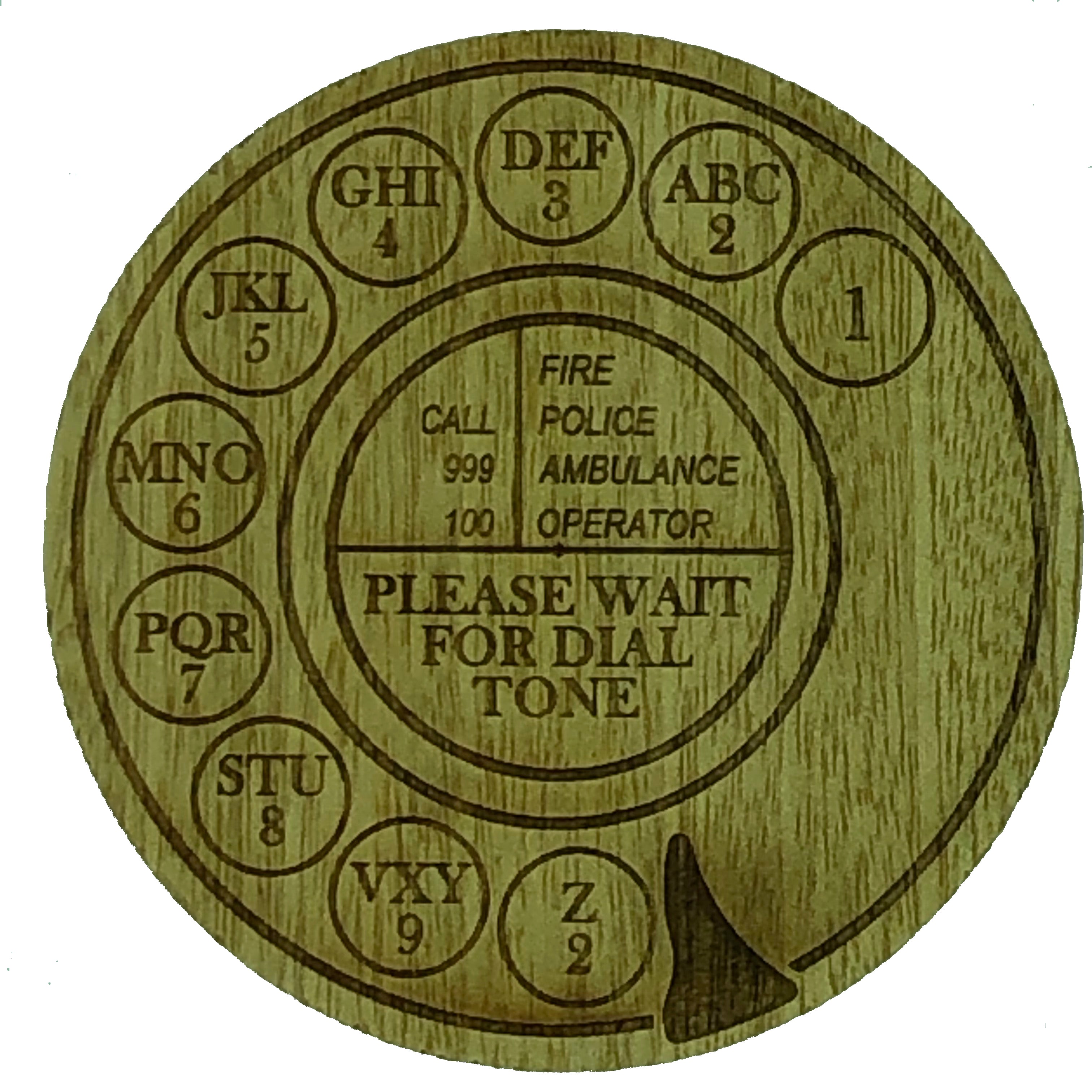 Retro phone coaster