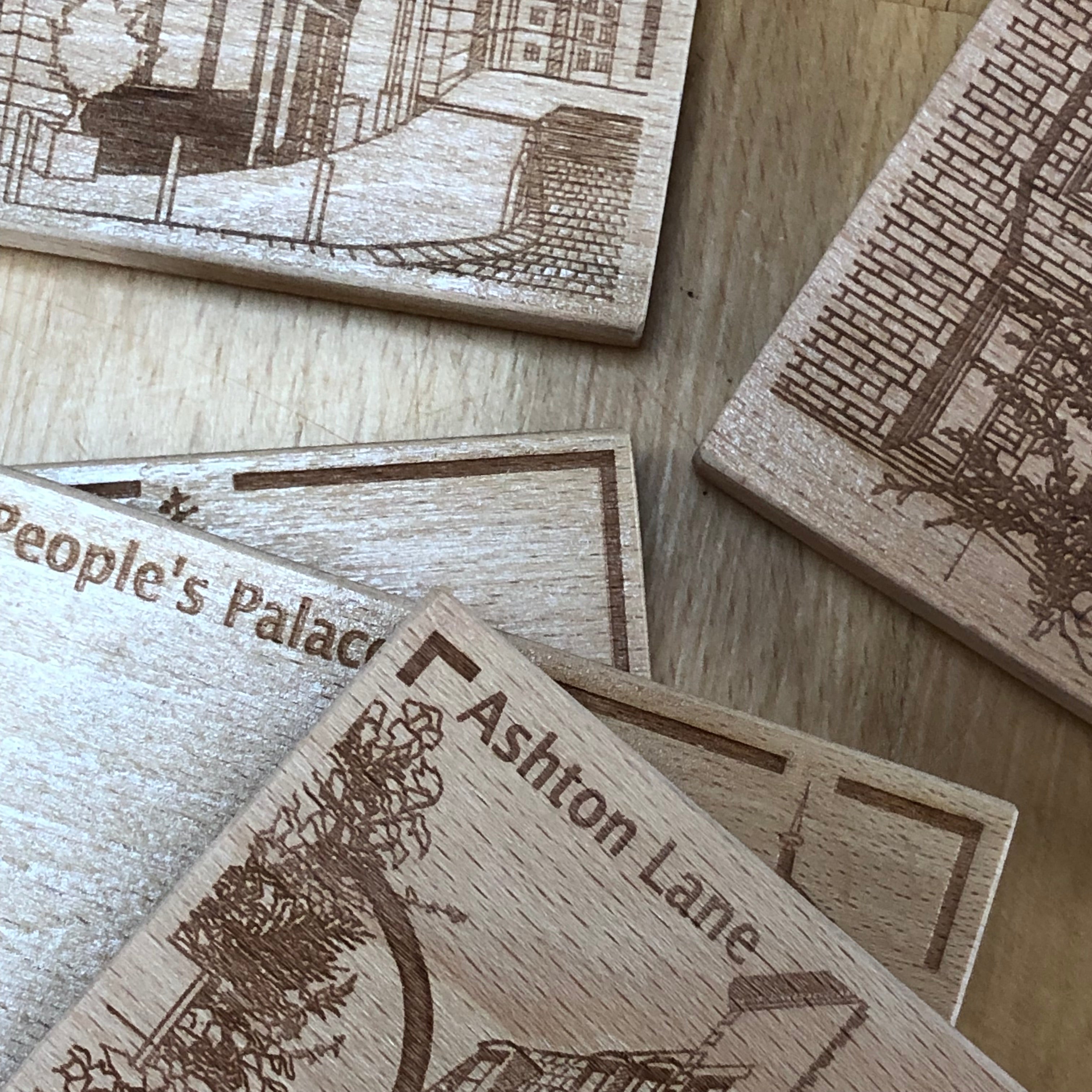 Coaster collection - Glasgow landmarks