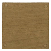 Personalised wedding coaster - varnished with four non-slip feet