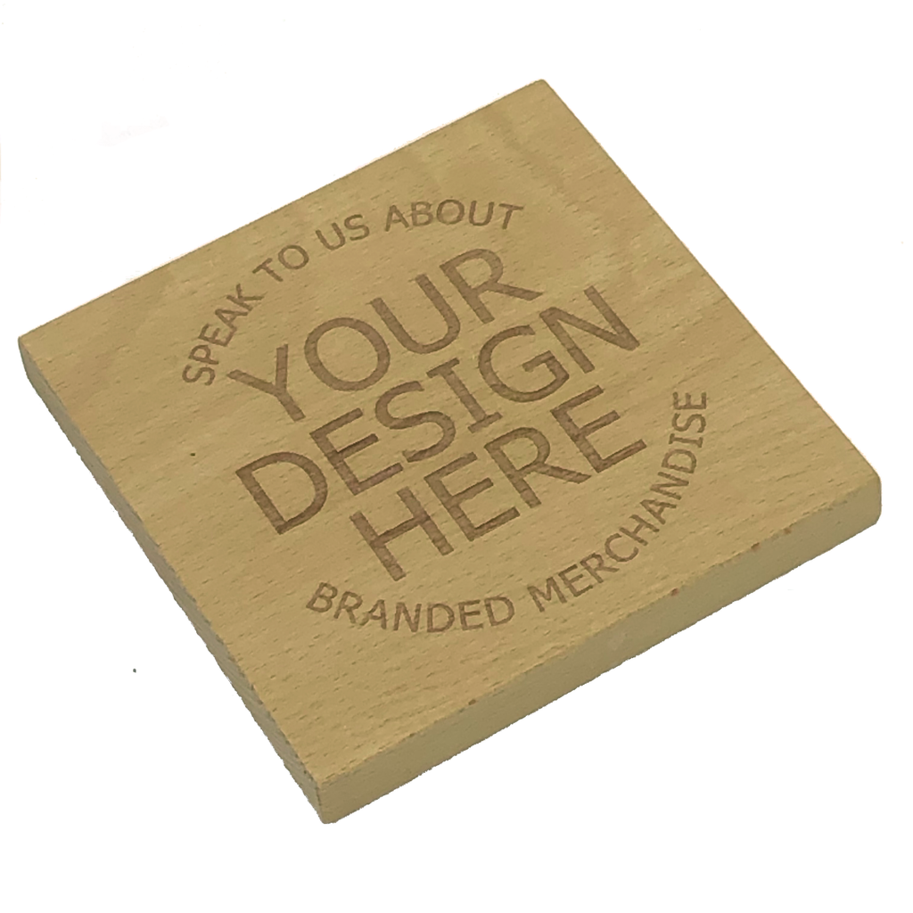 Personalised wooden wedding coaster - your design