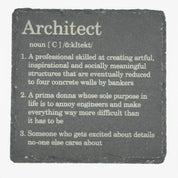 Slate coaster gift - occupation - architect
