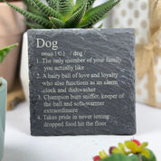 Slate coaster - dog definition