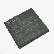 Slate coaster gift for mother - definition