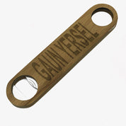 Wooden bottle opener gift - Scottish dialect - gaun yersel