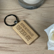 Personalised keyring - rectangular