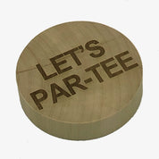 Fridge magnet / wooden bottle opener - golf - let's partee