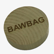 Wooden fridge magnet and bottle opener and - laser engraved with Scottish dialect bawbag