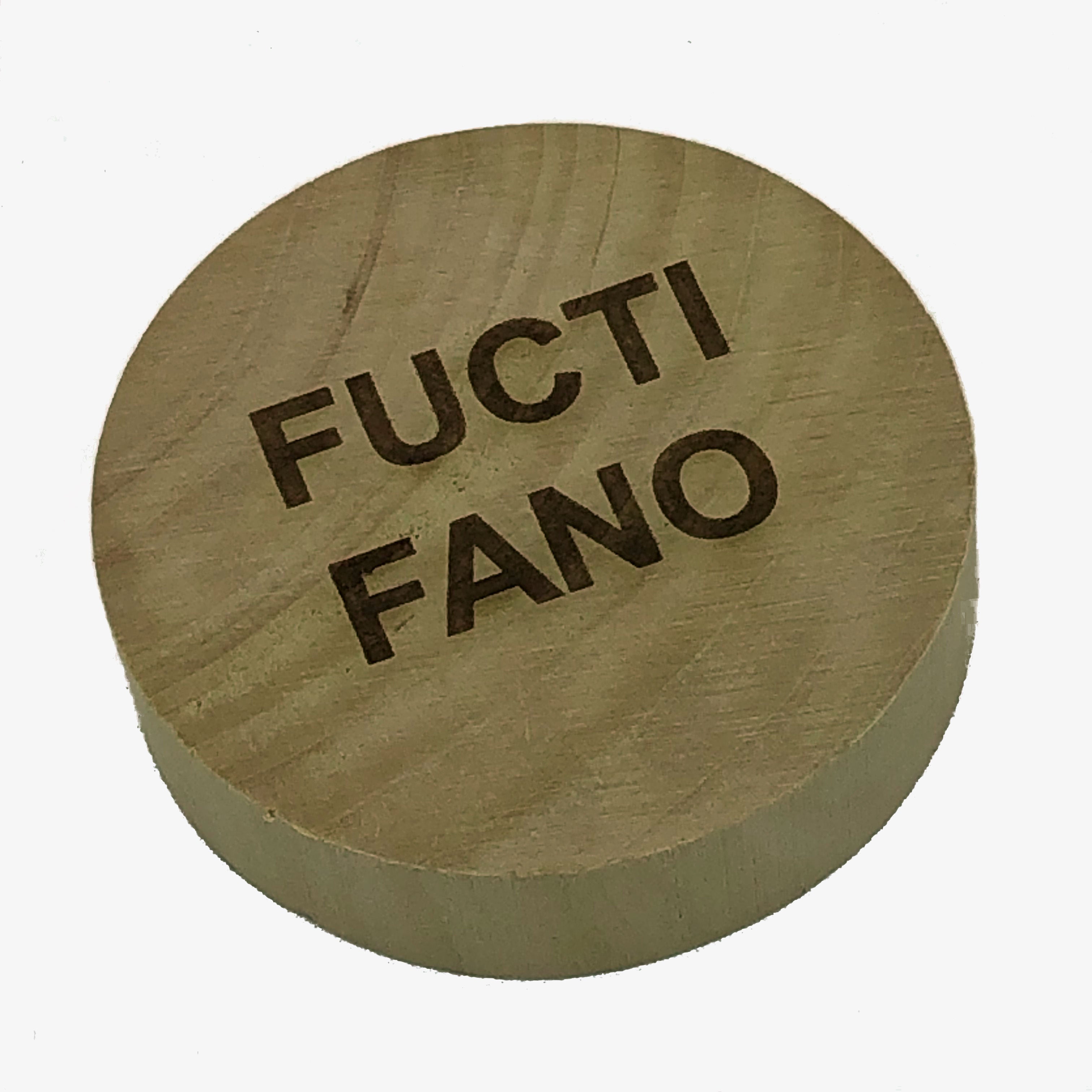 Wooden fridge magnet bottle opener laser engraved with fuctifano