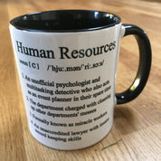Ceramin mug - funny job definition - HR - human resources