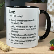 Ceramic mug - dog lover - funny definition of a dog