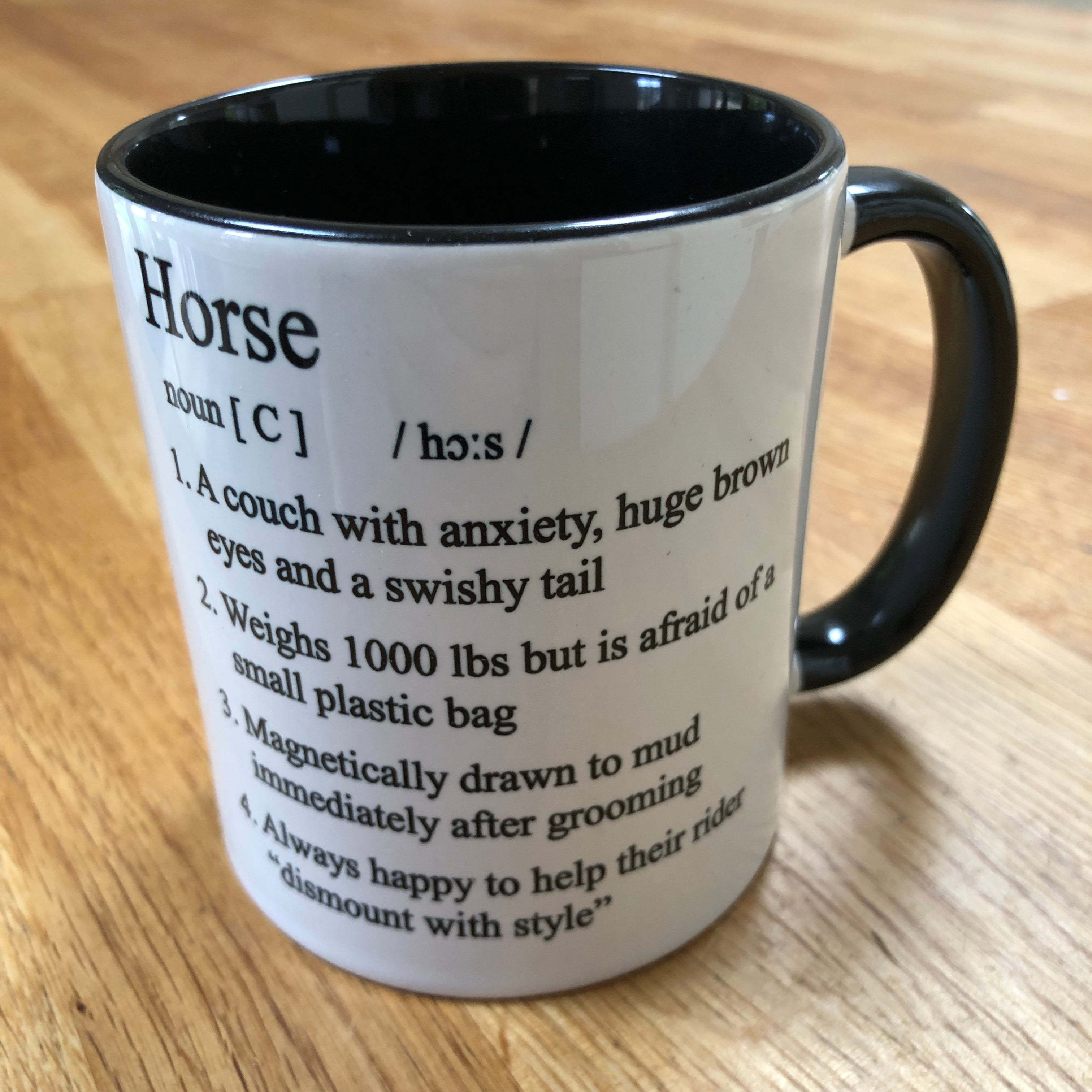 Mug - horse lover - funny definition of a horse