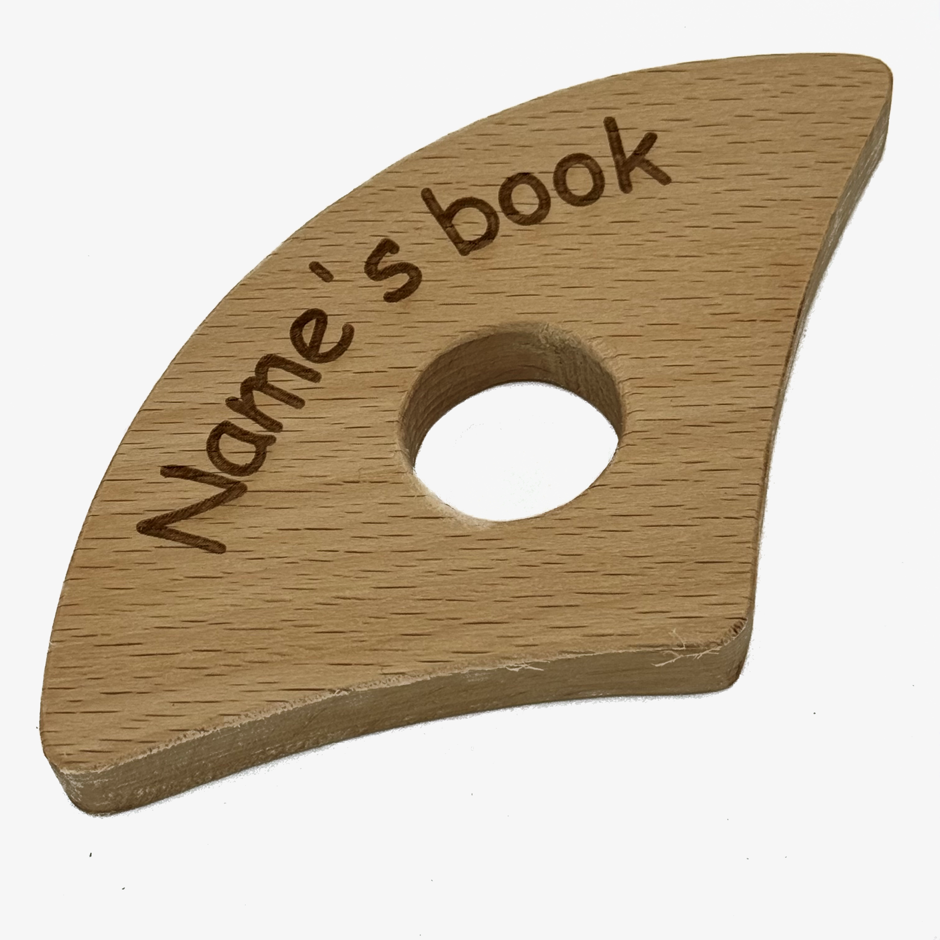 Personalised thumb book holder
