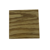 Handmade square wooden oak coasters - varnished and with non-slip feet
