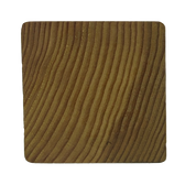 Square wooden douglas fir coasters - varnished with non-slip feet