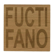 Wooden coaster gift - Scottish dialect banter - Fuctifano