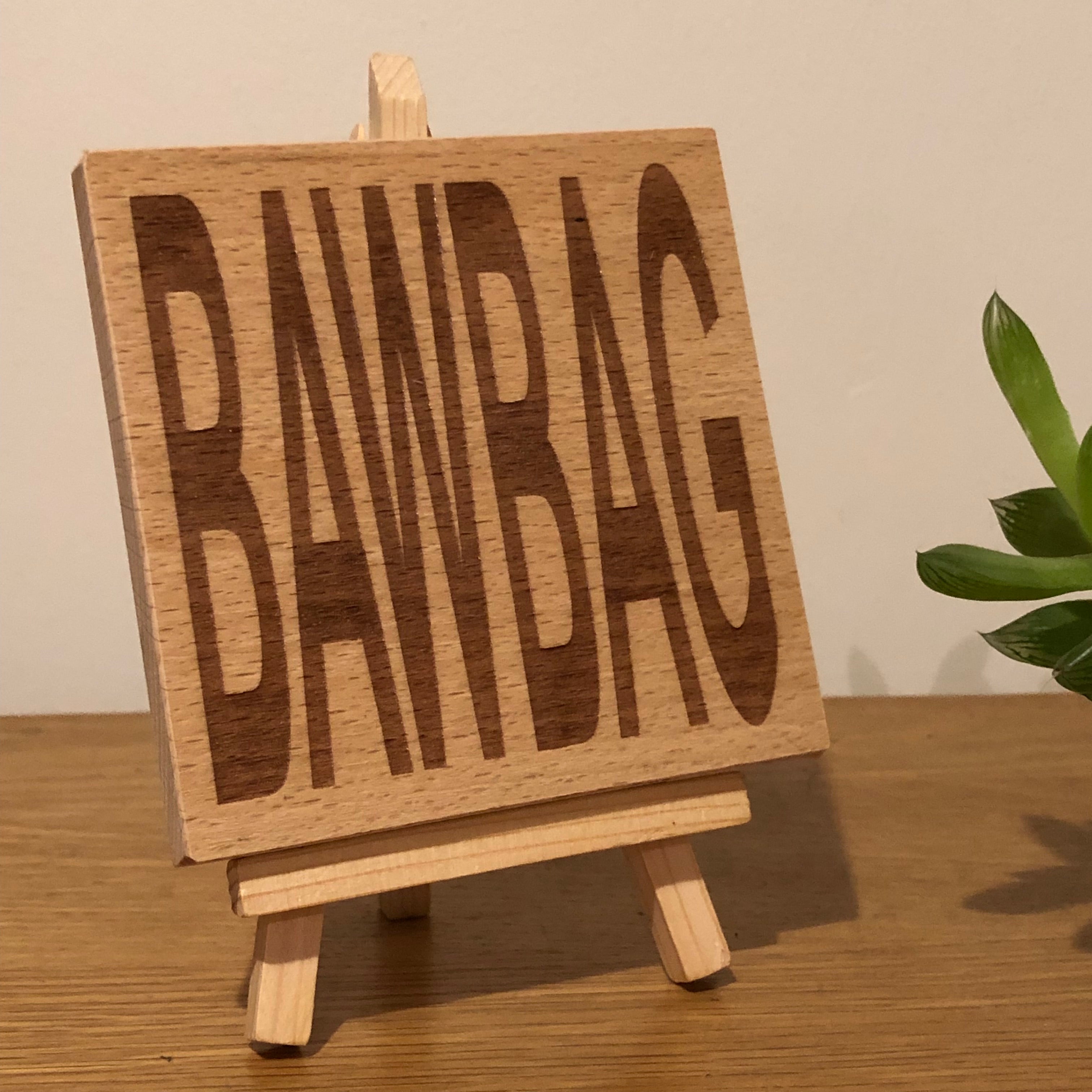 Wooden coaster gift - Scottish dialect - bawbag