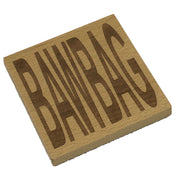 Wooden coaster gift - Scottish dialect - bawbag