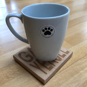 Wooden coaster gift - Scottish dialect - Gaun Yersel