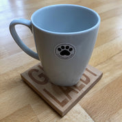 Wooden coaster gift - Scottish dialect - gie it laldy