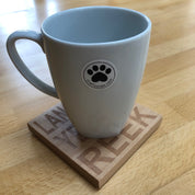 Wooden coaster gift - Scottish dialect - lang may yer lum reek
