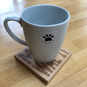 Wooden coaster gift - Scottish dialect - mad wae it