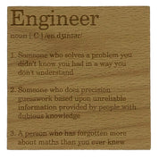 Wooden coaster - occupation - engineer