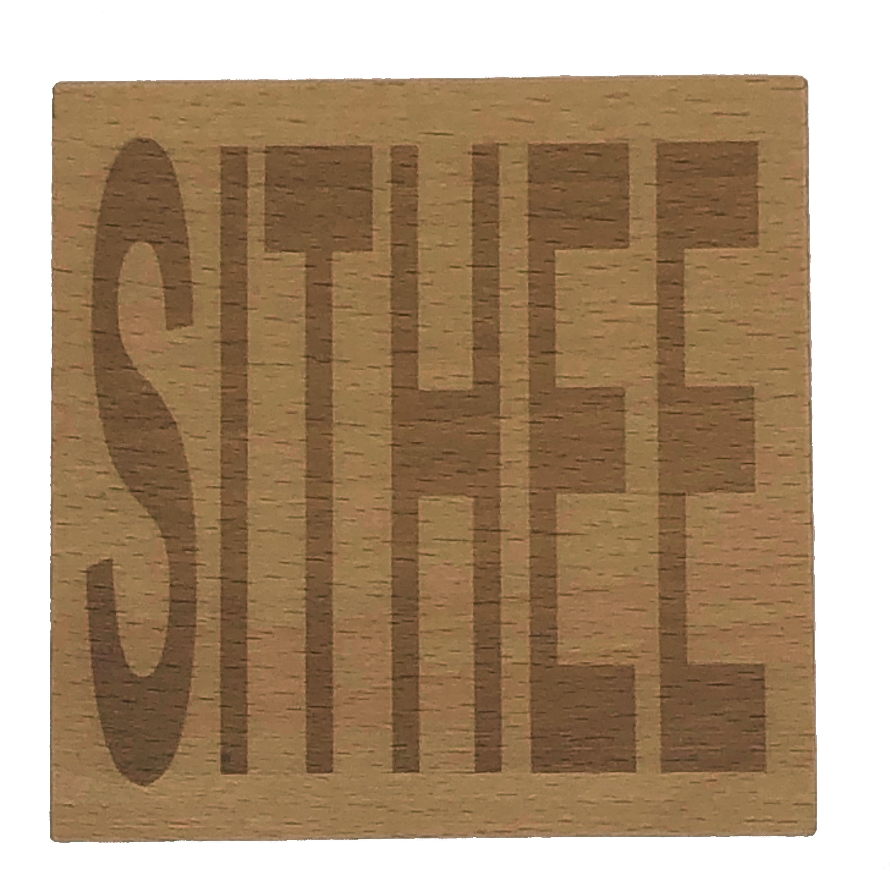 Wooden coaster - Northern banter - sithee