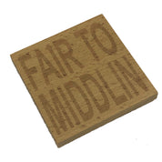 Wooden coaster - Northern banter -  fair to middlin