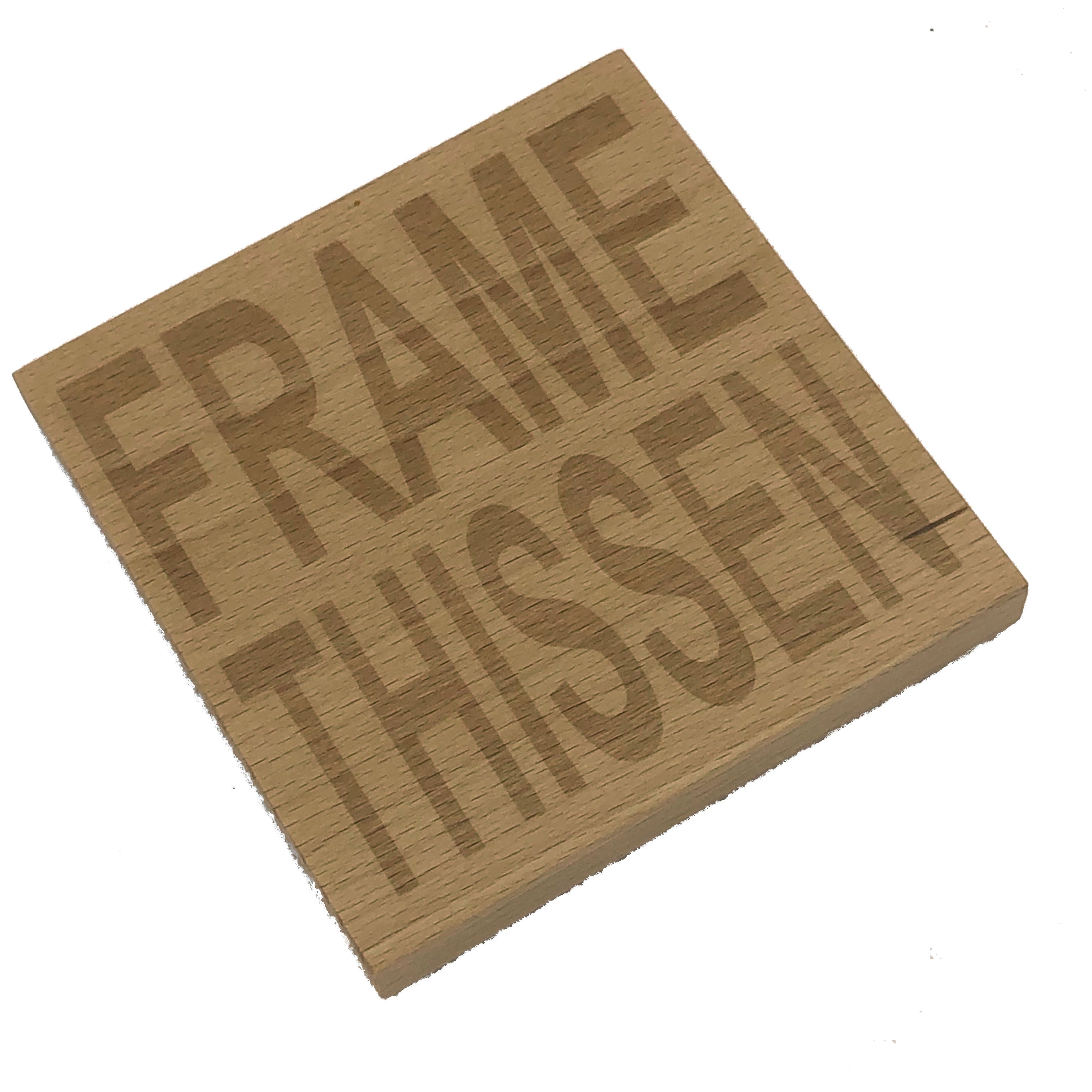 Wooden coaster - Northern banter -  frame thissen