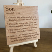 Wooden coaster - definition - son