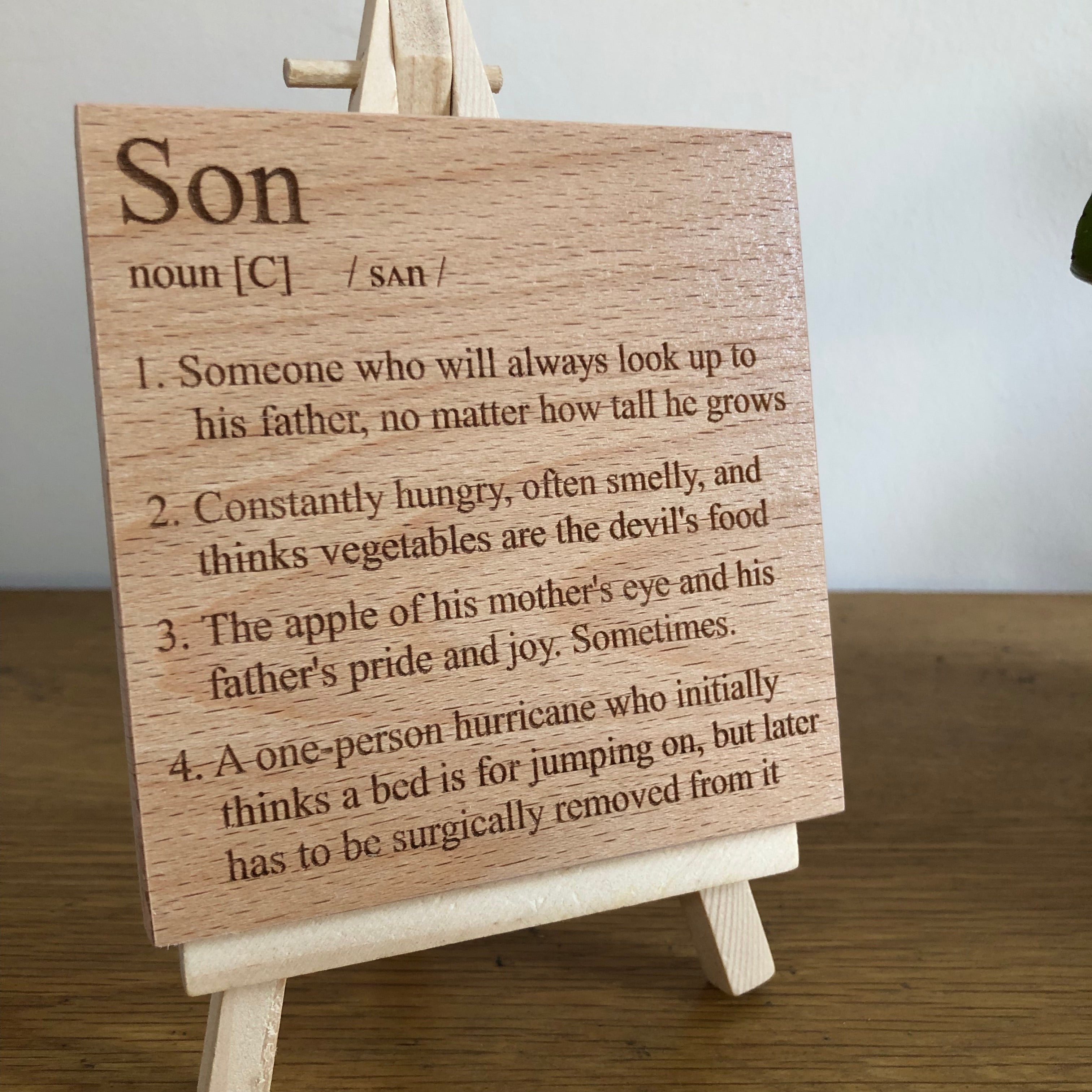 Wooden coaster - definition - son