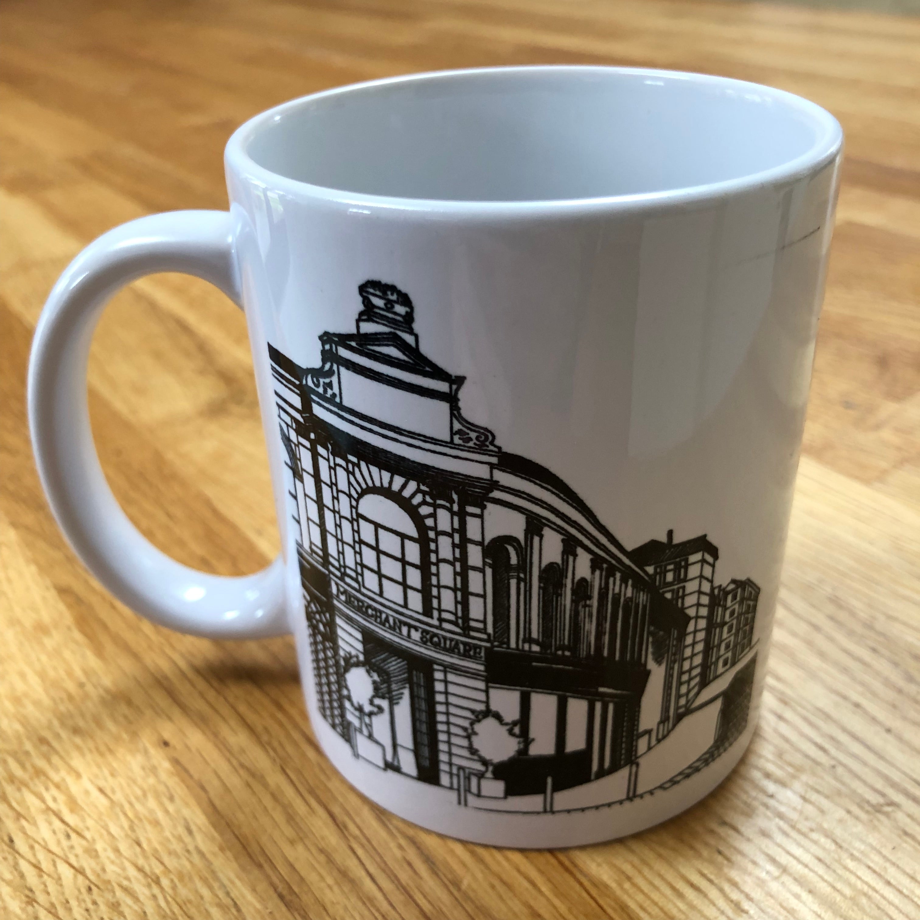 Ceramic mug - Glasgow landmarks - Merchant Square