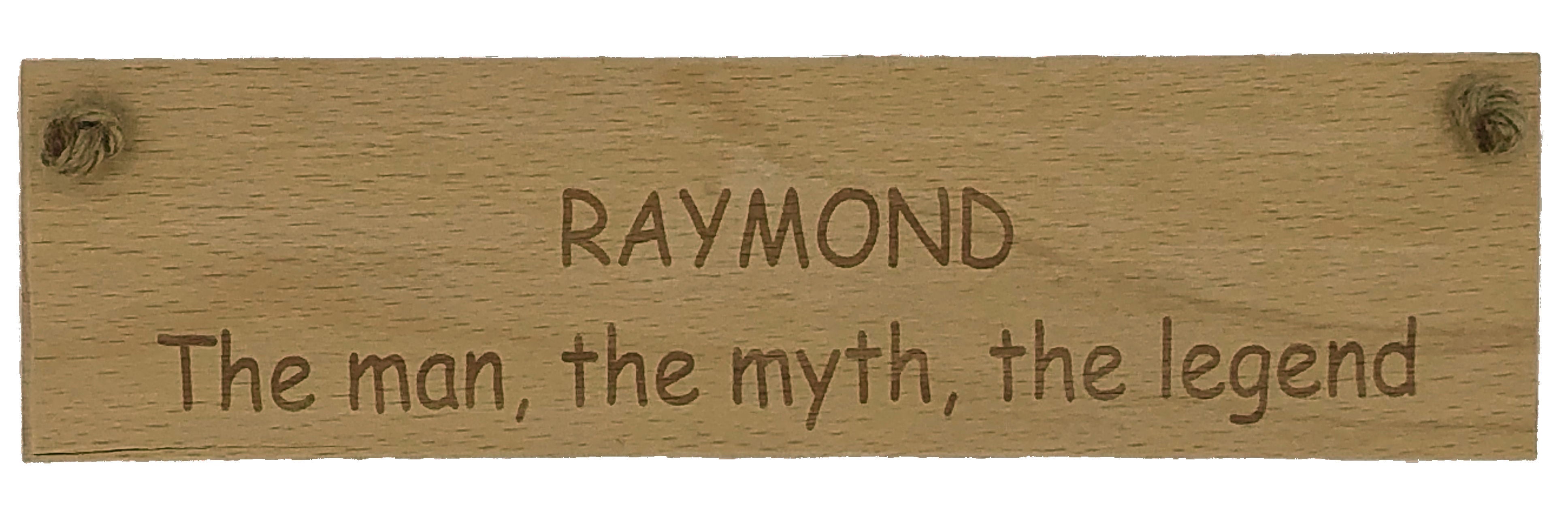 Personalised hanging plaque - dad the man the myth the legend