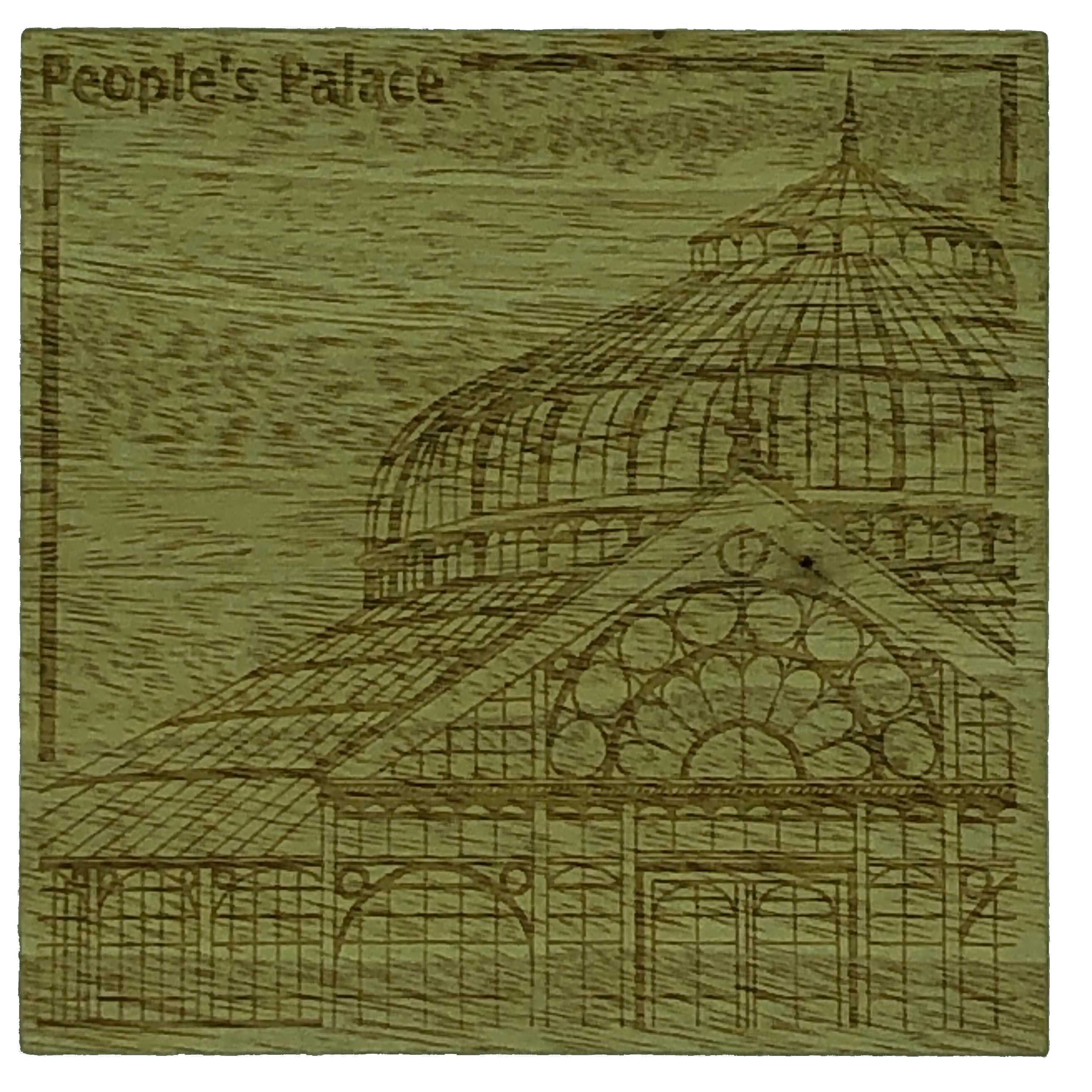 Glasgow landmark coasters - Peoples Palace glasshouse