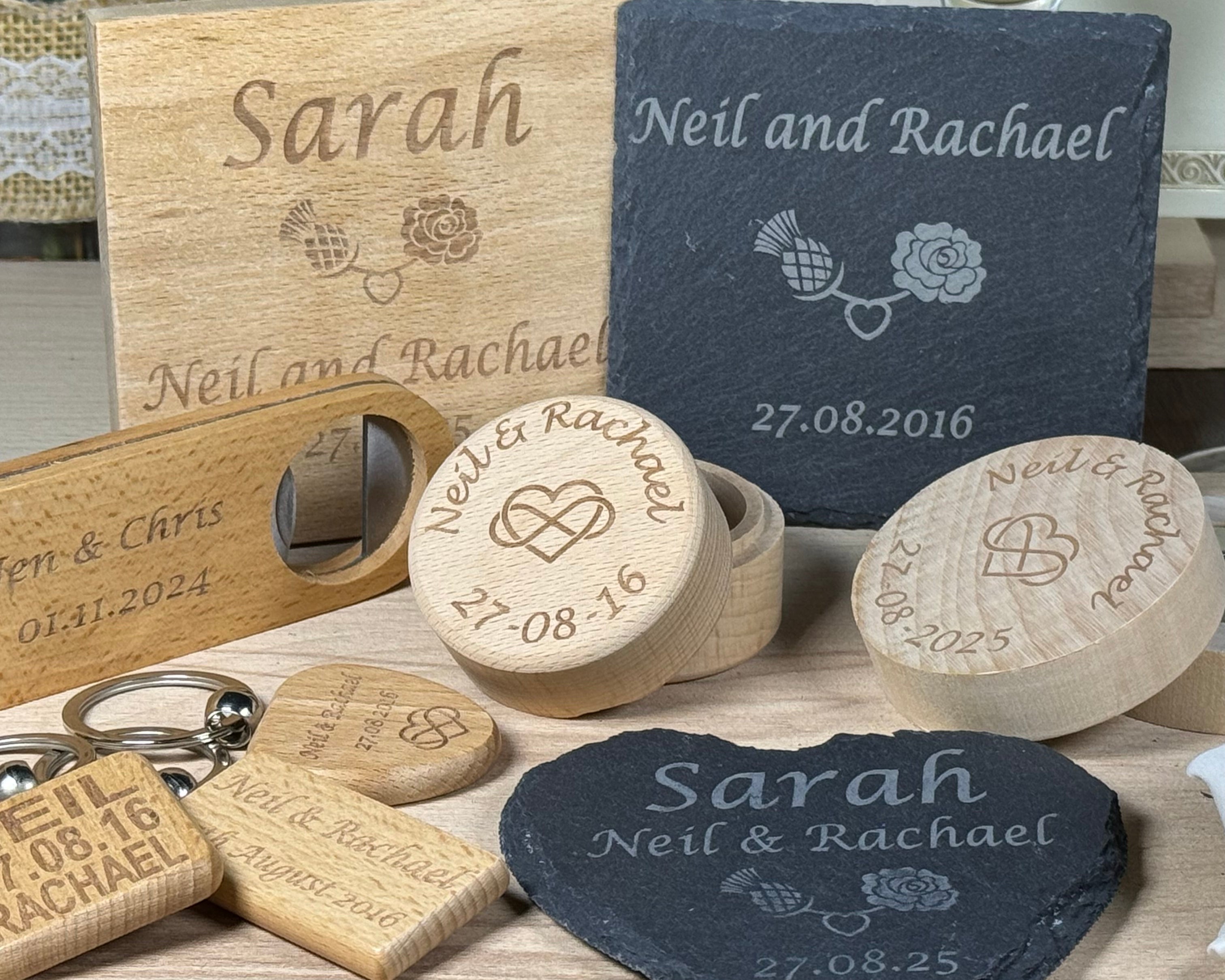 Personalised and sustainable wedding favour collection