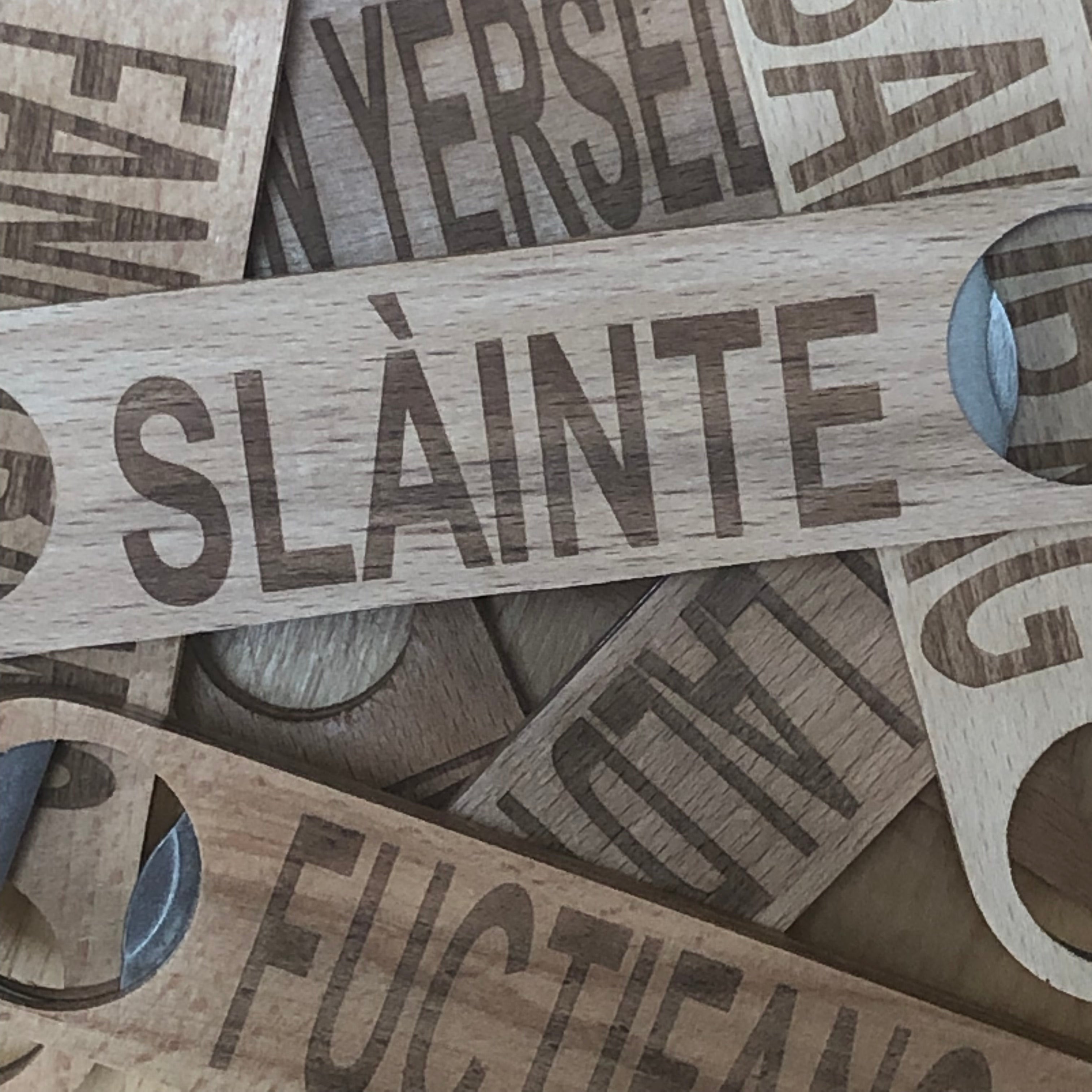 Wooden bottle openers - Scottish collection