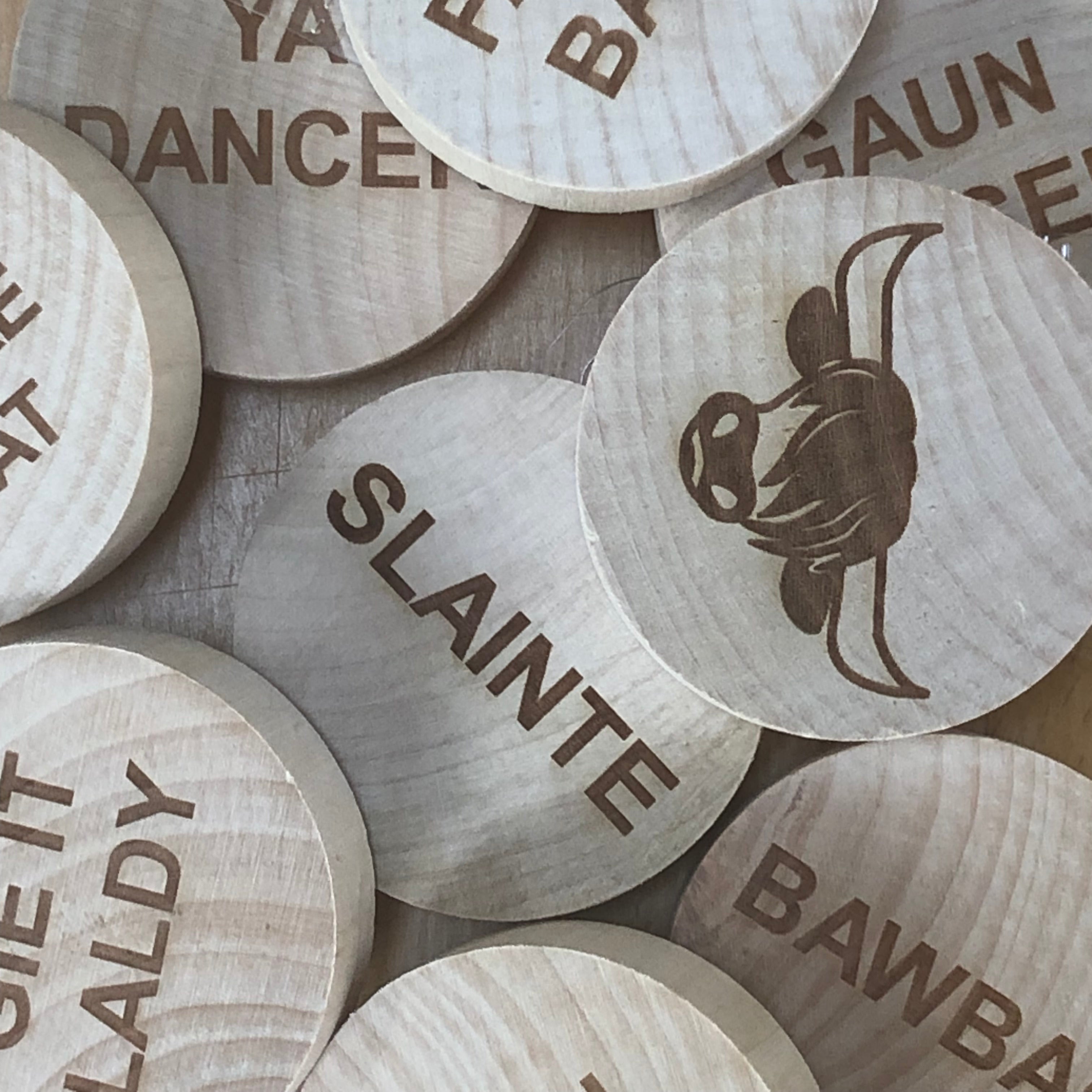 Magnetic wooden bottle openers