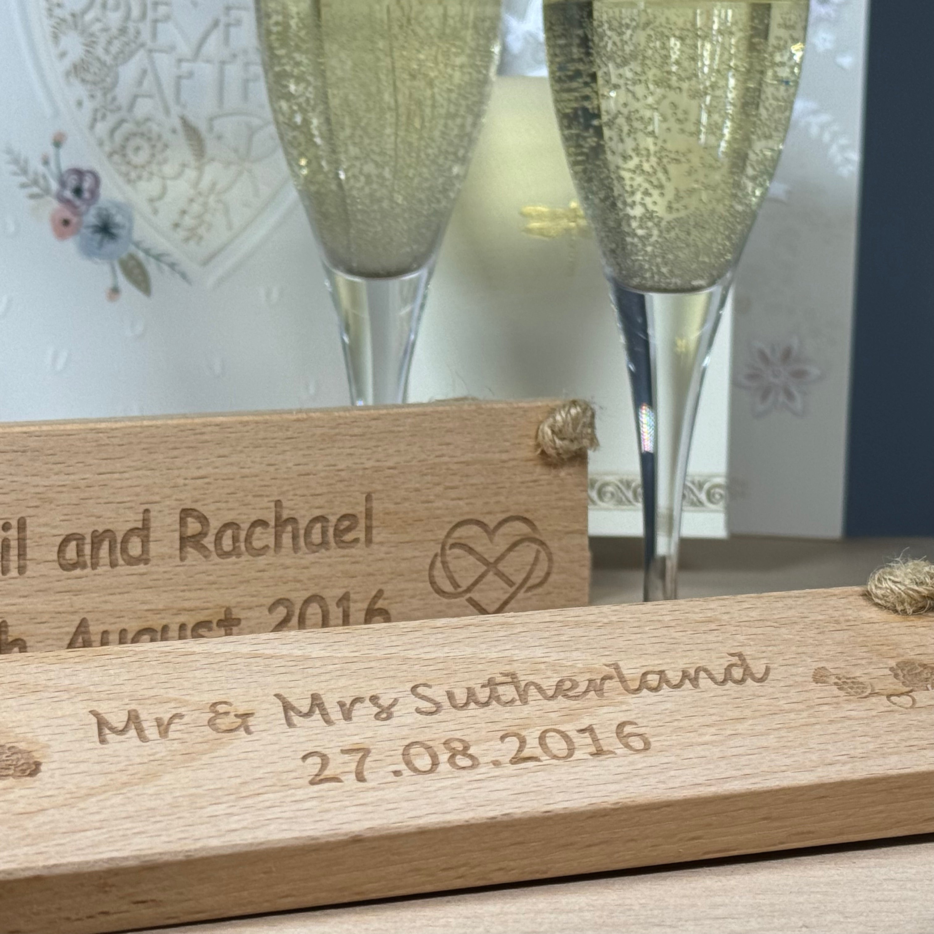 Personalised wooden plaque collection