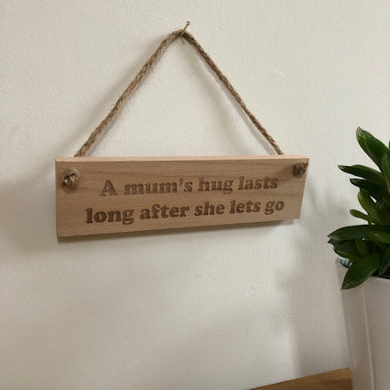 Wooden hanging plaque - plaques for her