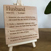 Wooden coaster - family - husband