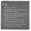 Slate coaster - cat definition
