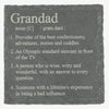 Slate coaster - definition - grandad
