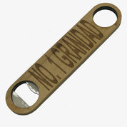 Wooden bottle opener gift for grandad and fathers day - no 1 grandad