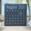Slate coaster - personalised calendar - set of 4