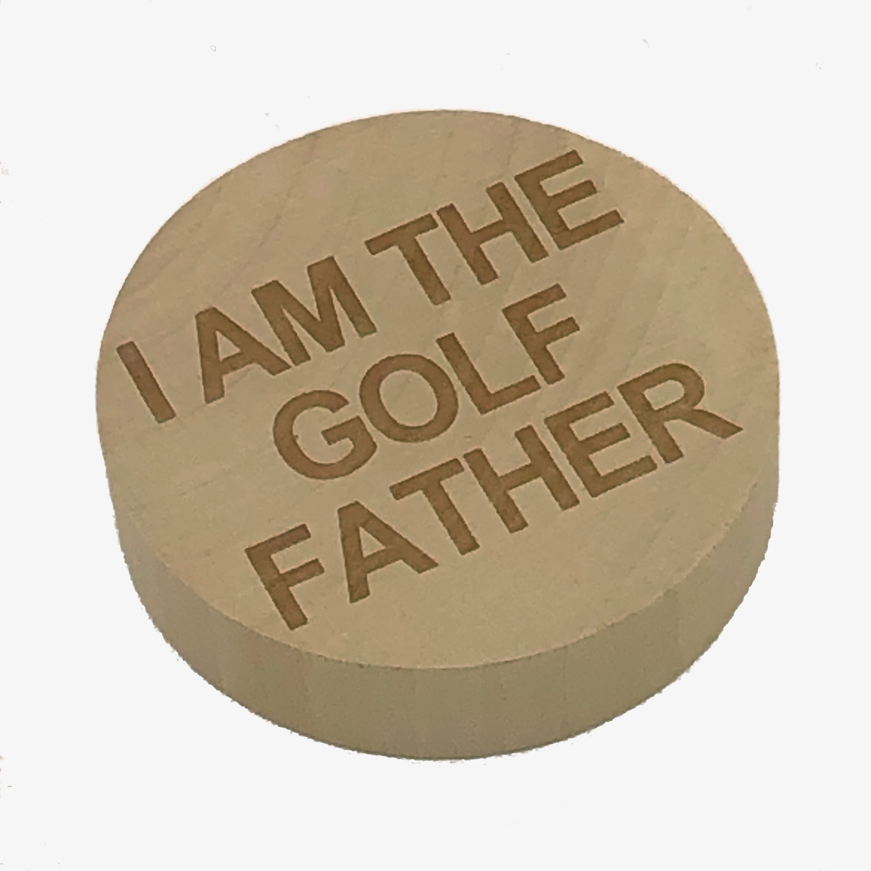 Wooden fridge magnet bottle opener - golf - i am the golf father