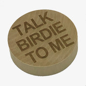 Fridge magnet / wooden bottle opener - golf - talk birdie to me